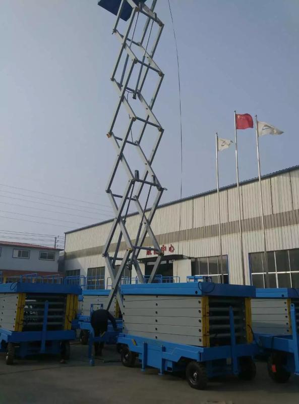 300kg-1500kg half elektrisch schaarplatform 